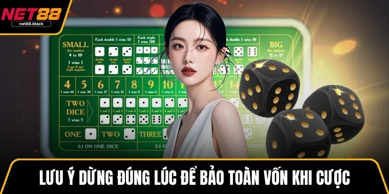 Lưu ý dừng đúng lúc để bảo toàn vốn khi cược