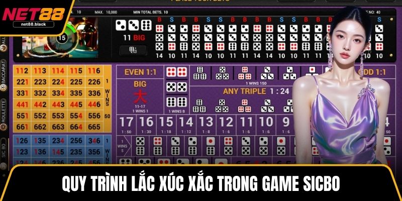 Quy trình lắc xúc xắc trong game Sicbo